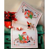 Купить недорого   Набор для вышивания Anchor: салфетка "Santa Claus" 41*110см, MEZ Венгрия, 9240000-02507  в интернет магазине Фэмили хобби