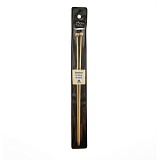 Спицы прямые "Bamboo" 3мм/25см, бамбук, натуральный, 2шт в упаковке, Tulip, KNS100300